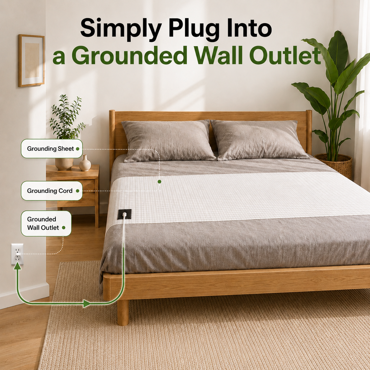 Healvoro™ Grounding Bed Sheet