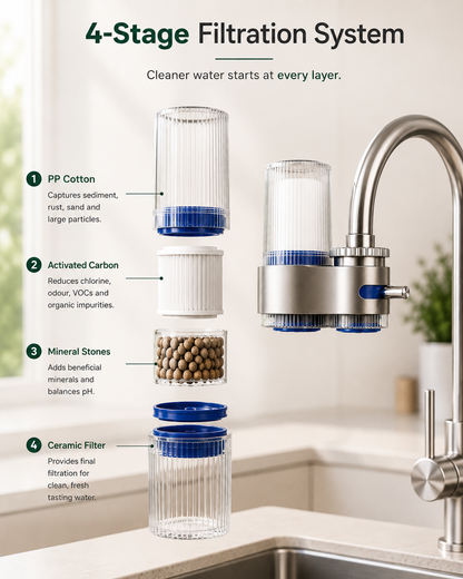 Healvoro™ Stainless Steel Tap Water Filter