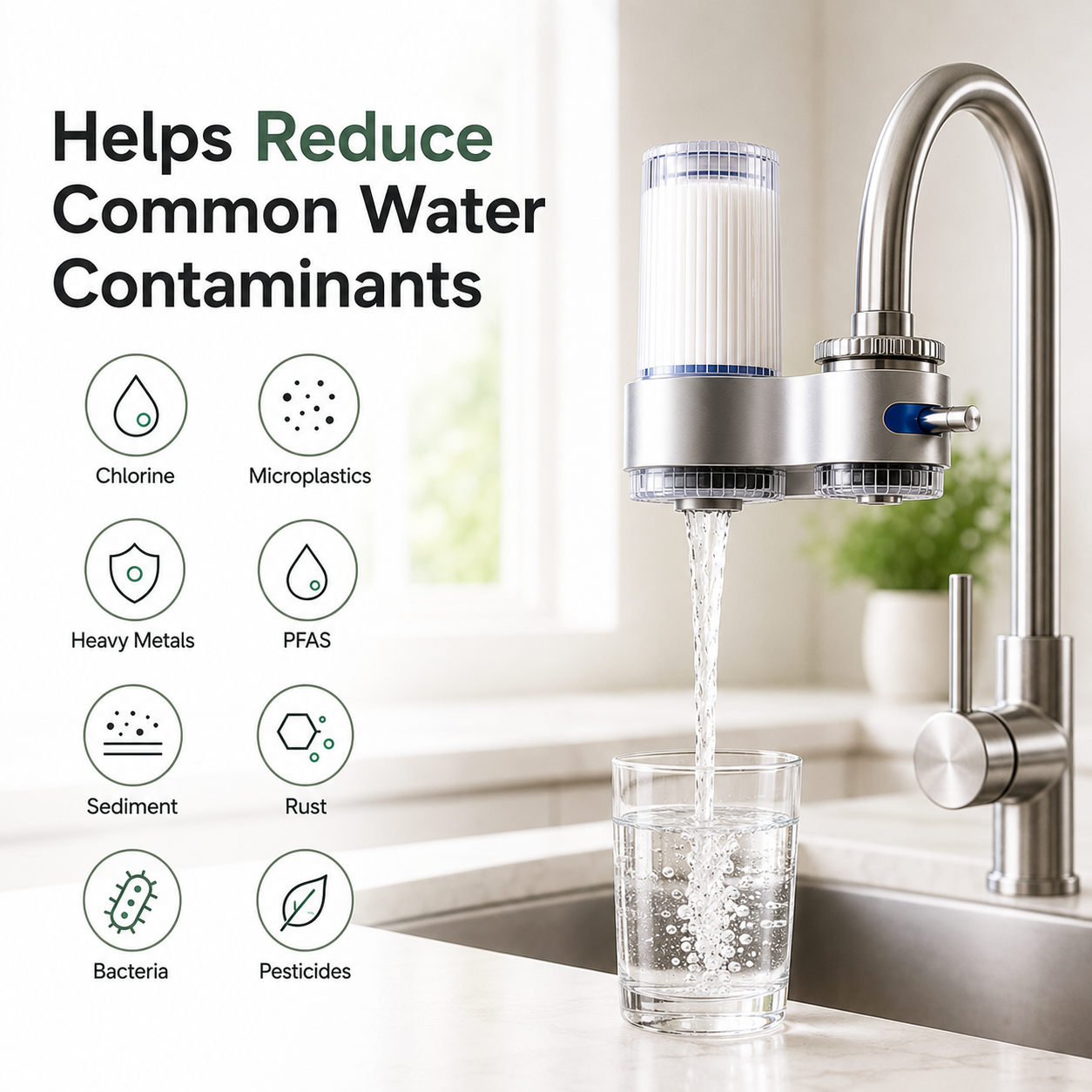 Healvoro™ Stainless Steel Tap Water Filter